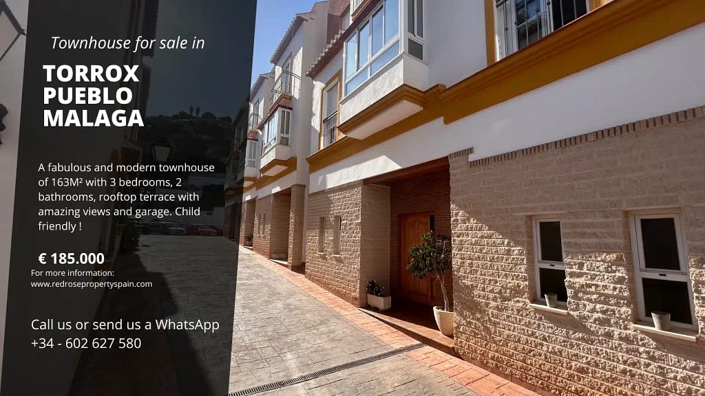 Townhouse village house for sale in torrox pueblo